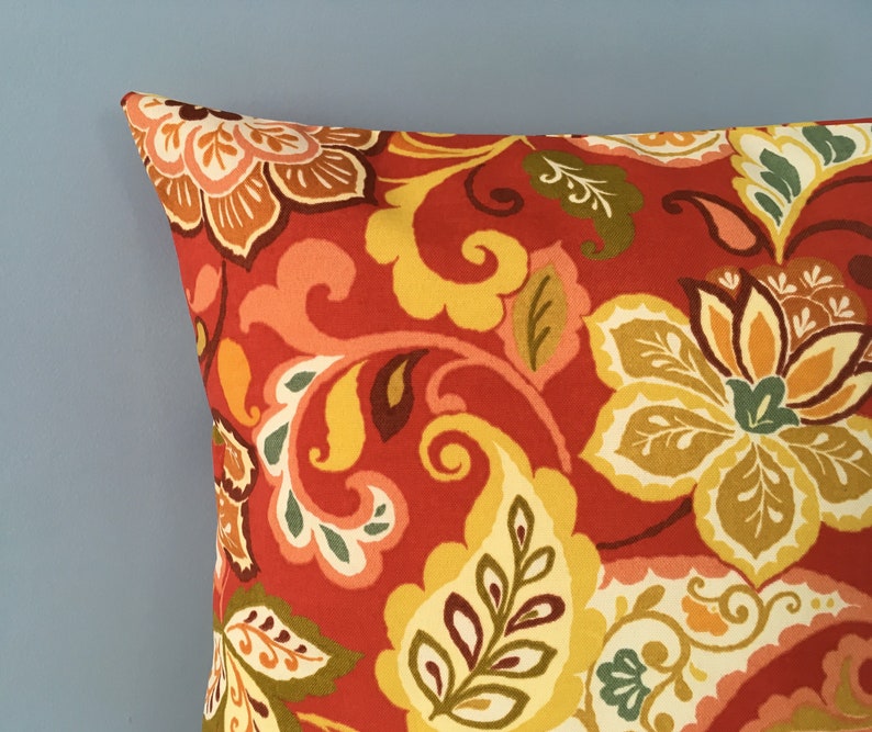 Outdoor throw pillow cover. Vibrant colorful indoor outdoor Etsy