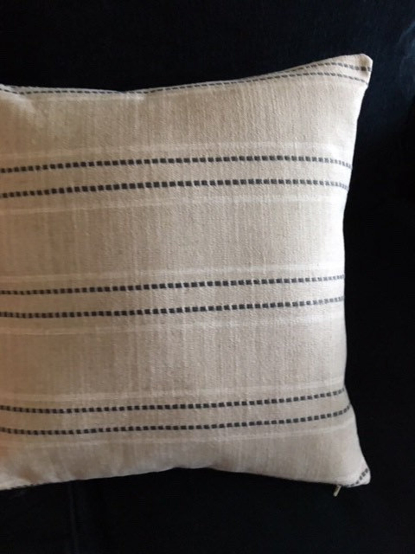Modern Farmhouse Pillow Cover Woven Throw Pillow Natural and Etsy