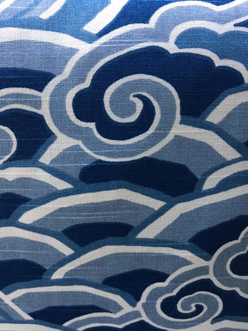 Blue and White Modern Throw Pillow Coastal Home Decor Boho Etsy