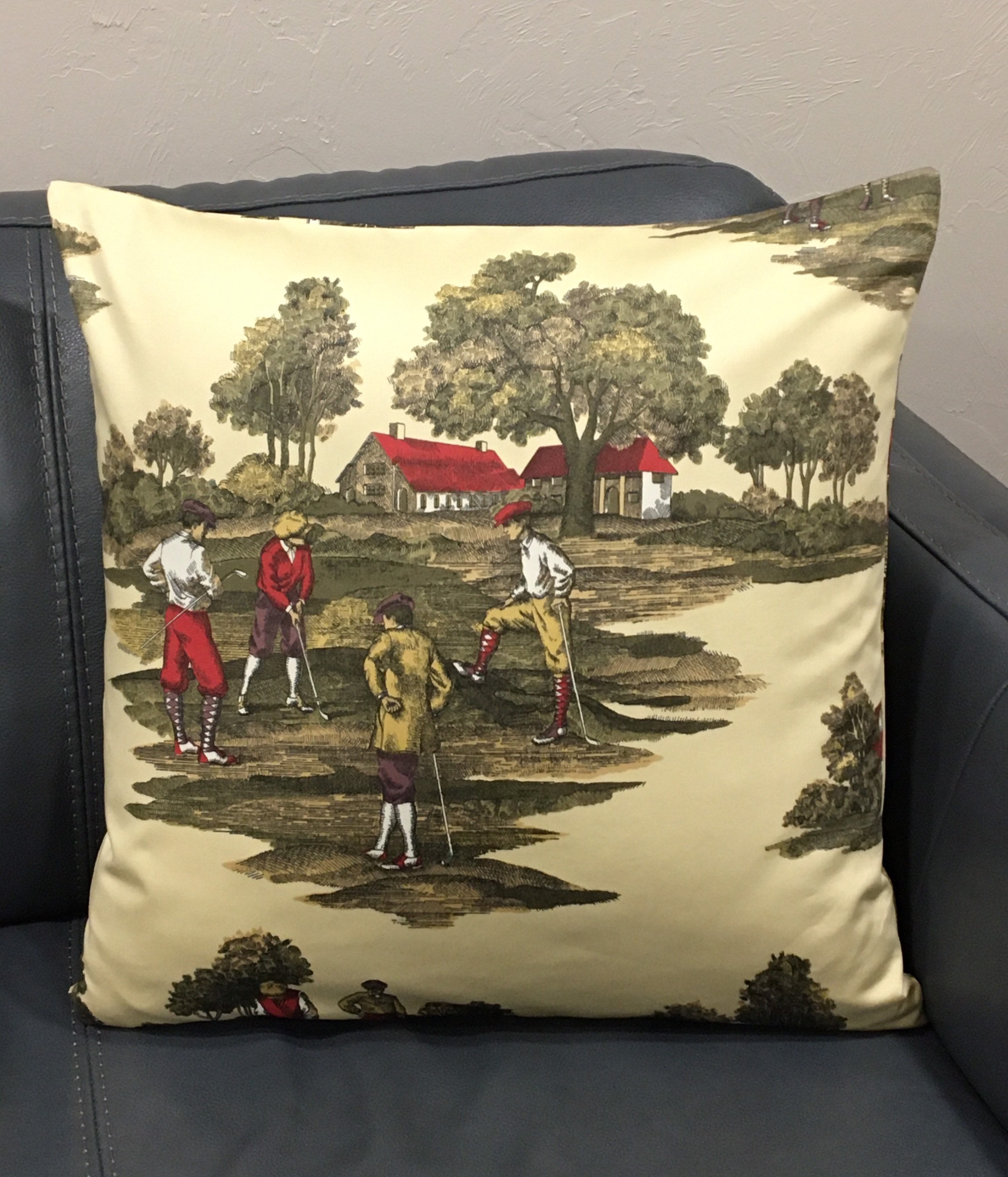 Golf throw pillow cover vintage golf Fathers Day Golf Etsy