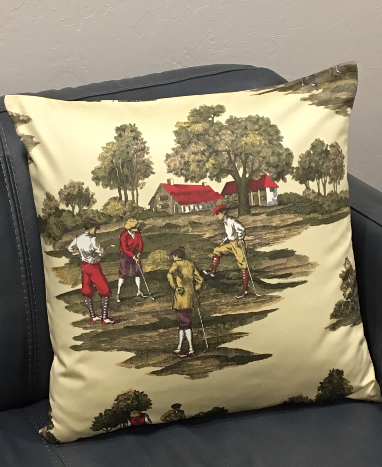 Golf throw pillow cover vintage golf Fathers Day Golf Etsy