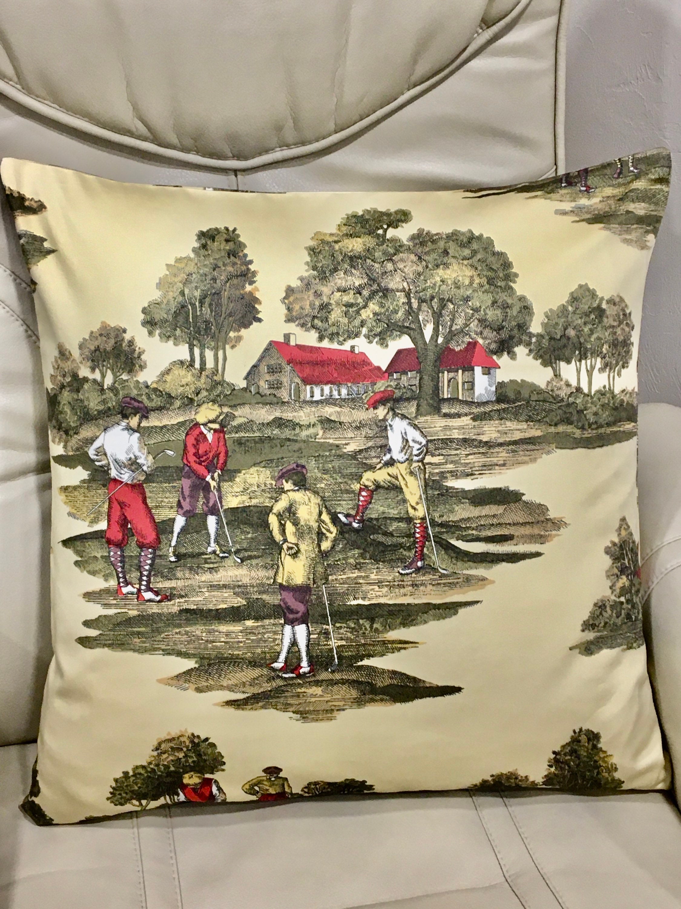 Golf throw pillow cover vintage golf Fathers Day Golf Etsy