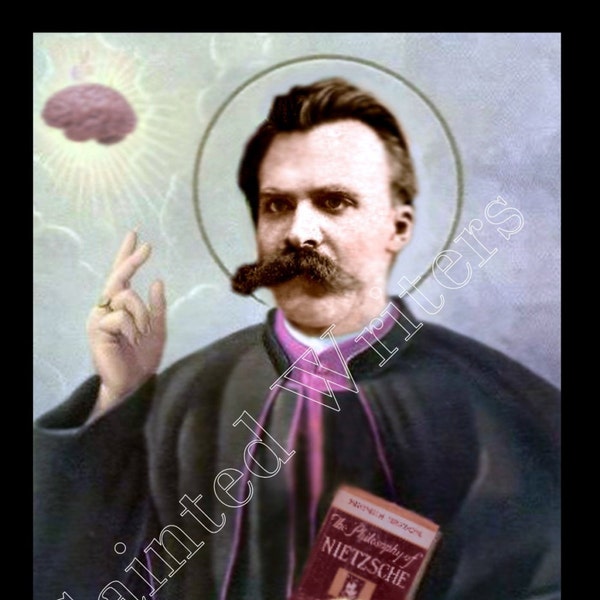 Friedrich Nietzsche Sainted Writers Prayer Candle