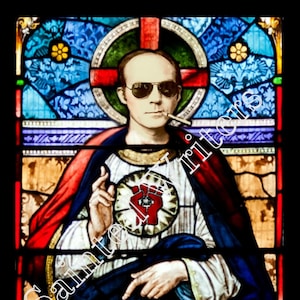 Hunter S Thompson Sainted Writers Prayer Candle