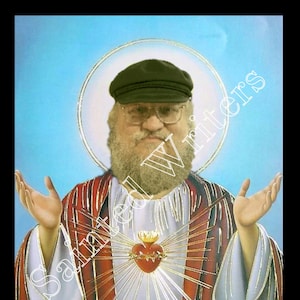 George RR Martin Sainted Writers Prayer Candle