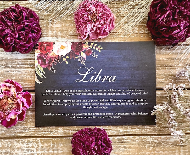 Libra Zodiac Astrology Spa and Crystal Gift Box, Zodiac Gift, Crystals, Metaphysical Gift, Libra Candle, Birthday Gift Box image 4