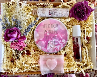 Life Is Tough My Darling But So Are You Gift Set, Care Package, Thinking Of You, Gifts For Tough Times, Encouragement, Survivor