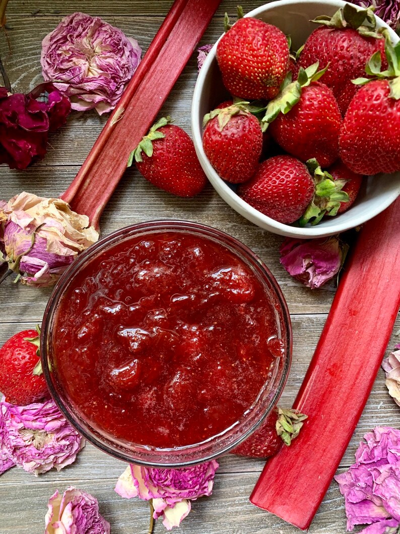 Image result for strawberry rhubarb jam