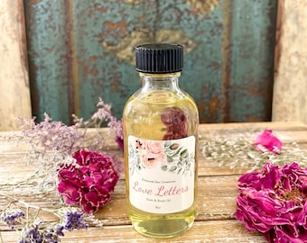 Love Letters Bath And Body Botanical Oil - Shower And Bath Oil, Gifts For Her - Spa Gifts, Moisturizing Oil Rose