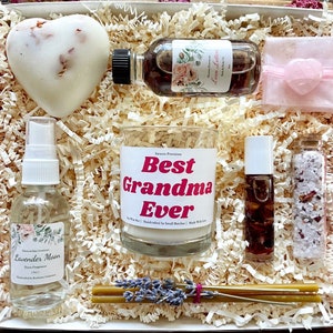 BEST GRANDMA EVER - Pink Self Care Gift Set, Encouragement Gift, Mothers Day, Thinking Of You, Gifts For Grandma