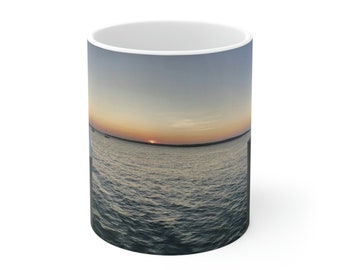 Sunset in Portsmouth Ceramic Mug 11oz