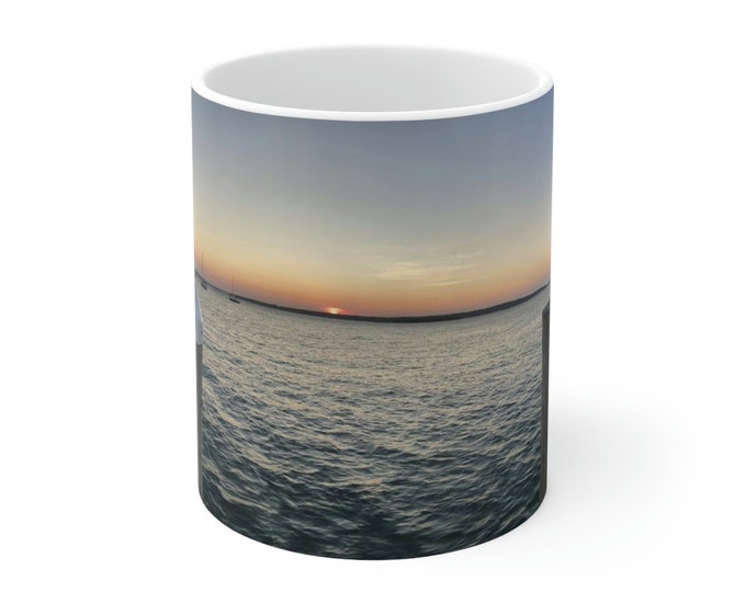 Featured listing image: Sunset in Portsmouth Ceramic Mug 11oz