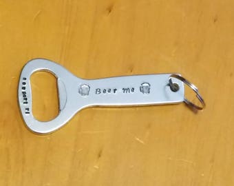 Bottles best friend bottle opener keychain