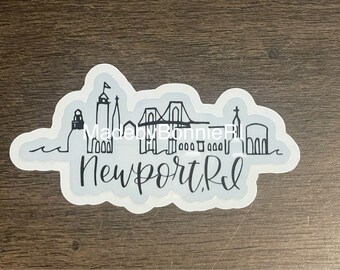 Original Newport Skyline Sticker Waterproof