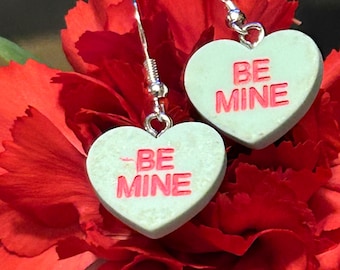Be Mine candy hearts earrings