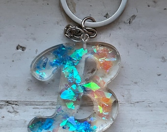 Resin Letter Keychain