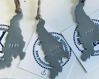 Aquidneck Island Aluminum Ornament