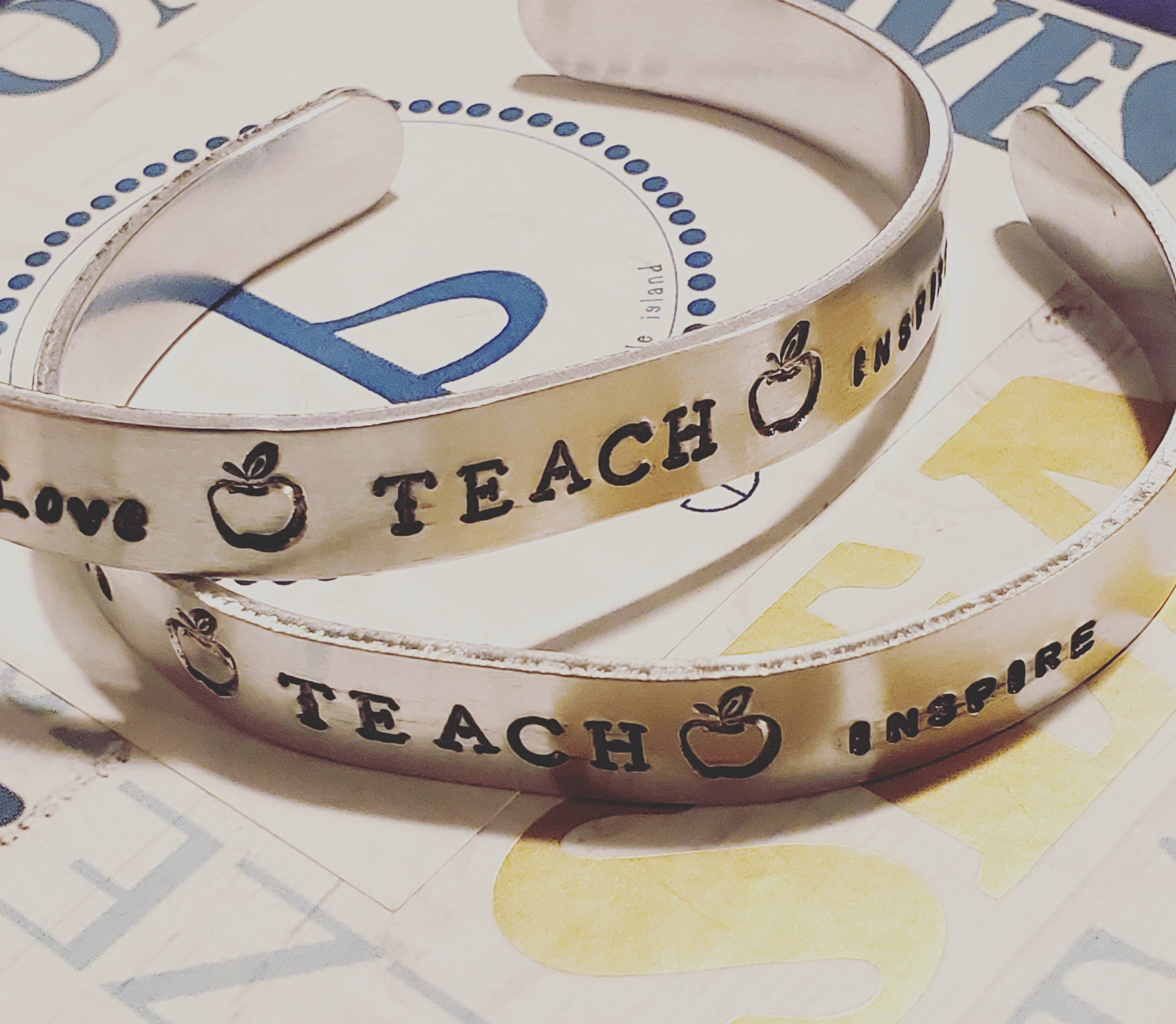 Teach Love Inspire Cuff Bracelet – 10th Floor Treasures