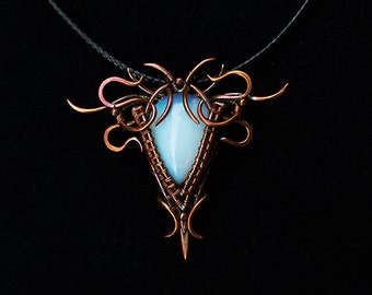 celtic jewelry, viking jewelry, fantasy jewelry, statement necklace, bohemian jewelry, birthday gift, elf jewelry, festival jewelry