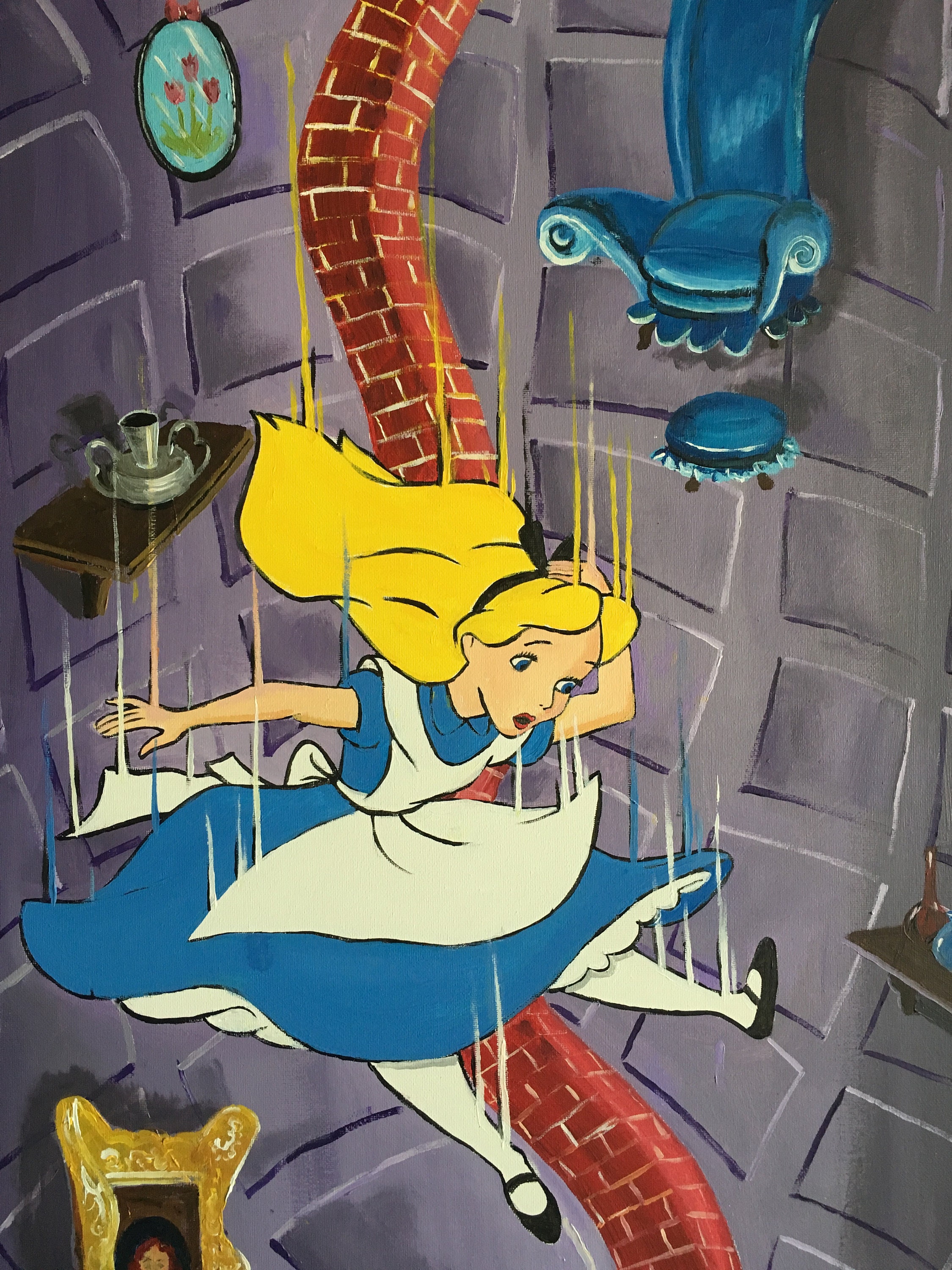 Alice cade nella tana del coniglio · Creative Fabrica