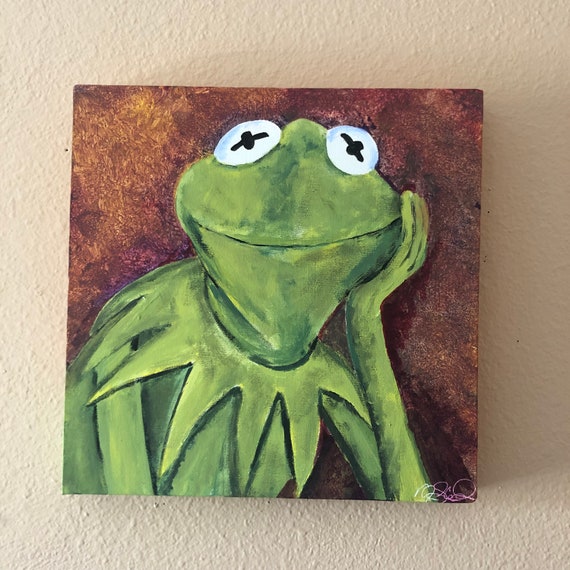 グリーンな暮らし..カエルのカーミット、マペット、ディズニー