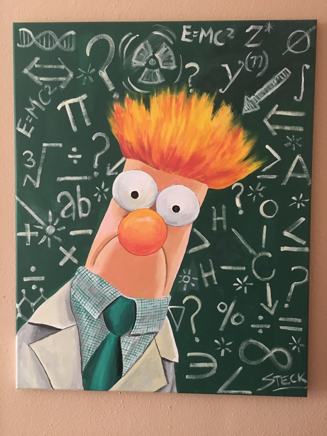 Meemeemee.....muppets Beaker Science Lab Muppet Art Etsy