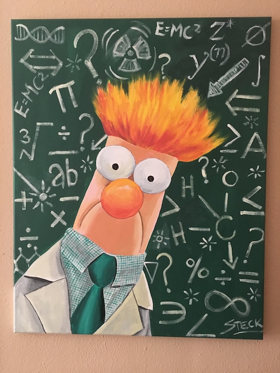 Meemeemee.....muppets Beaker Science Lab Muppet Art Etsy