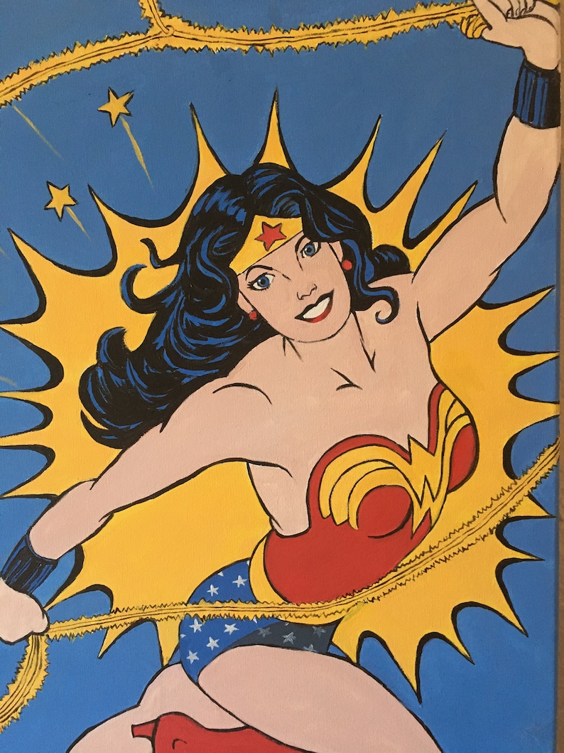 Lasso of Truth...Wonder Woman, Comic Book art image 1