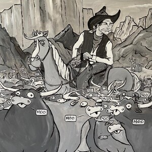 Rollin&#39; Rollin&#39; Rollin&#39;  ....Rawhide, home décore, fine art, Classic tv, western, Clint Eastwood