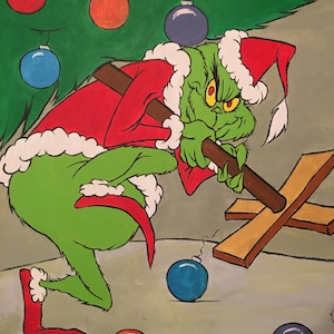 A Christmas Caper .....How the Grinch Stole Christmas, the Grinch, Christmas, Christmas art, holiday classic