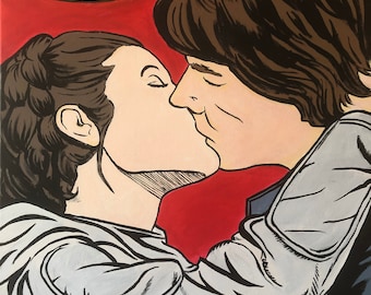 反逆者のキススターウォーズ、ハン・ソロ、レイア姫、肖像画、新た