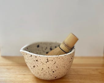 handmade ceramic matcha bowl