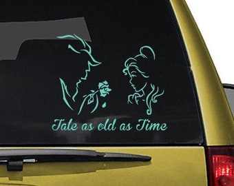 Tale as Old as Time Beauty and the Beast- Decal - Car - Mac - Mug