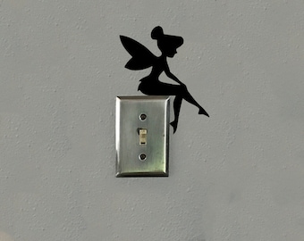 Tinkerbell Sitting Lightswitch - Decal - Car - Mac - Mug