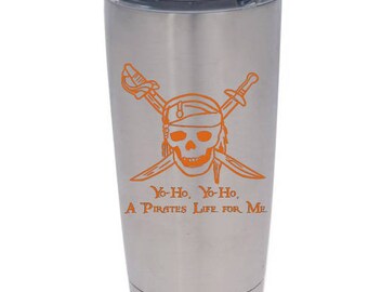 Yo-Ho A Pirates Life for Me - Decal - Car - Mac