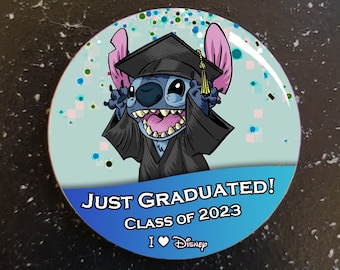 Just Graduated Disney Button