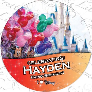 Celebrating Birthday Custom Disney Button