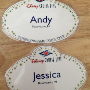 Disney Cruise  Cast Member Custom Name Magnets