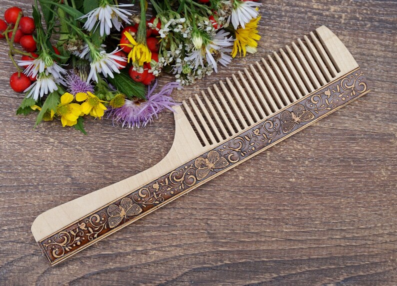 Red Sandalwood Wooden Hair Combs Wedding Party Makeup Hairbrushes with Gift Bag