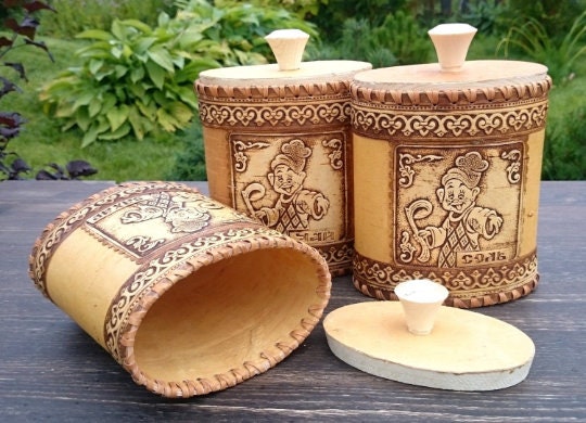 Küchenkanister Set Kaffeebehälter rustikale Wohnkultur | Etsy