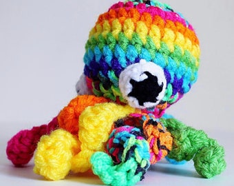 Rainbow Octopus Plush Crochet Pattern