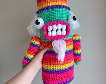 Cornelius The Rainbow Nutcracker Crochet Pattern