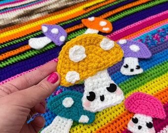 Crochet Pattern, Mushroom Patch Pattern