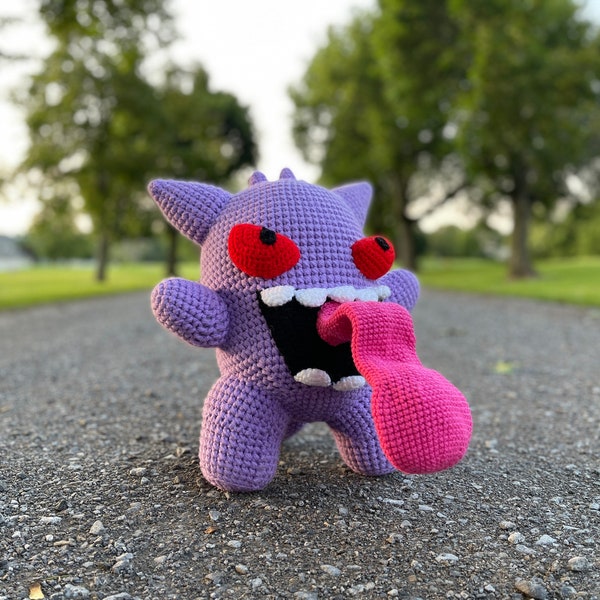 Gengar Plushie Crochet Pattern