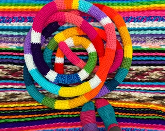 Rainbow Noodle Worms Crochet Pattern