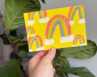 Rainbow Postcard