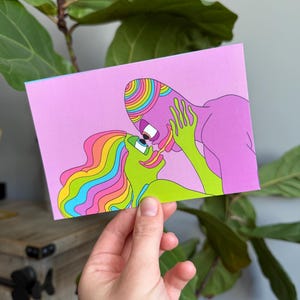 Verliebte Aliens Postkarte No. 2