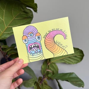 Würdest du mich immer noch lieben, wenn ich ein Wurm wäre Postkarten