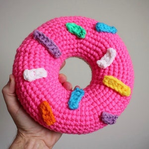 Crochet Donut Pillow Pattern 3 sizes image 2