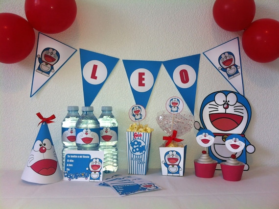 Kit imprimible doraemon candy bar decoracion doraemon cumpleaños -   España